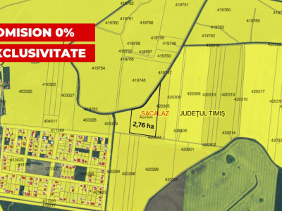 COMISION 0% Teren Extravilan Agricol, Beregsau Mare - Zona in dezvoltare
