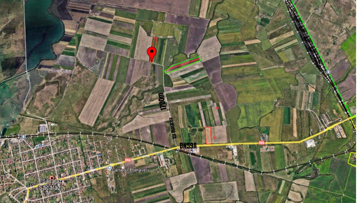 COMISION 0% Teren extravilan agricol, Sacalaz - 20.000 mp 2, foxfort.ro