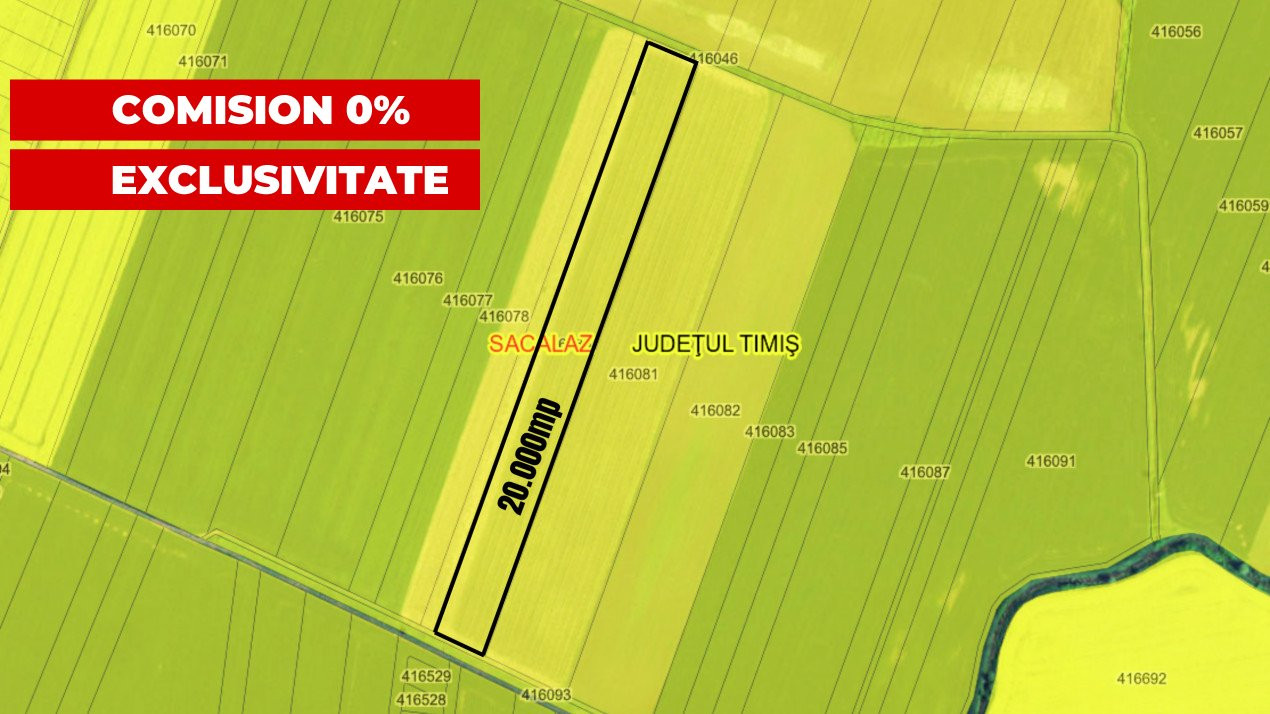 COMISION 0% Teren extravilan agricol, Sacalaz - 20.000 mp 4, foxfort.ro