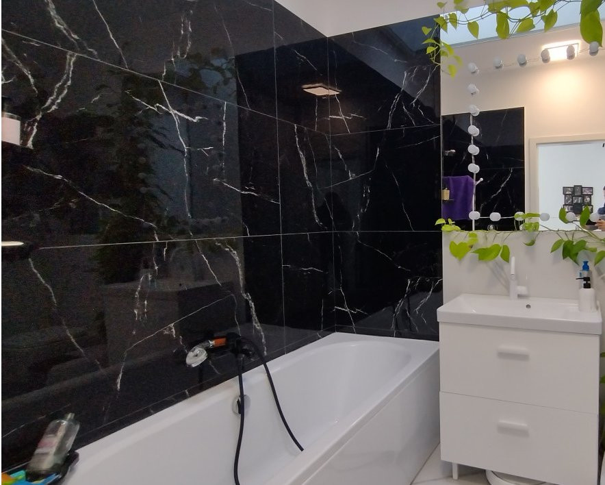 Casa insiruita, 4 camere, Sacalaz - arhitectura moderna, 2 locuri de parcare 8, foxfort.ro