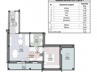 COMISION 0% Apartament cu 2 camere de 53 mp - Mosnita - Oportunitate imagine mica 8, foxfort.ro