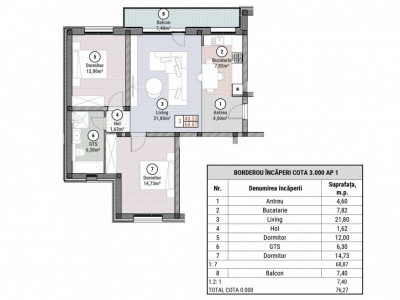 COMISION 0% Apartament cu 2 camere de 53 mp - Mosnita - Oportunitate imagine mica 10, foxfort.ro