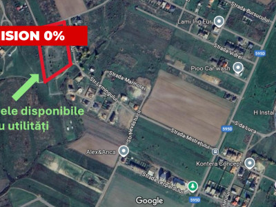 COMISION 0 % Teren intravilan 930 mp - Mosnita cu puz aprobat