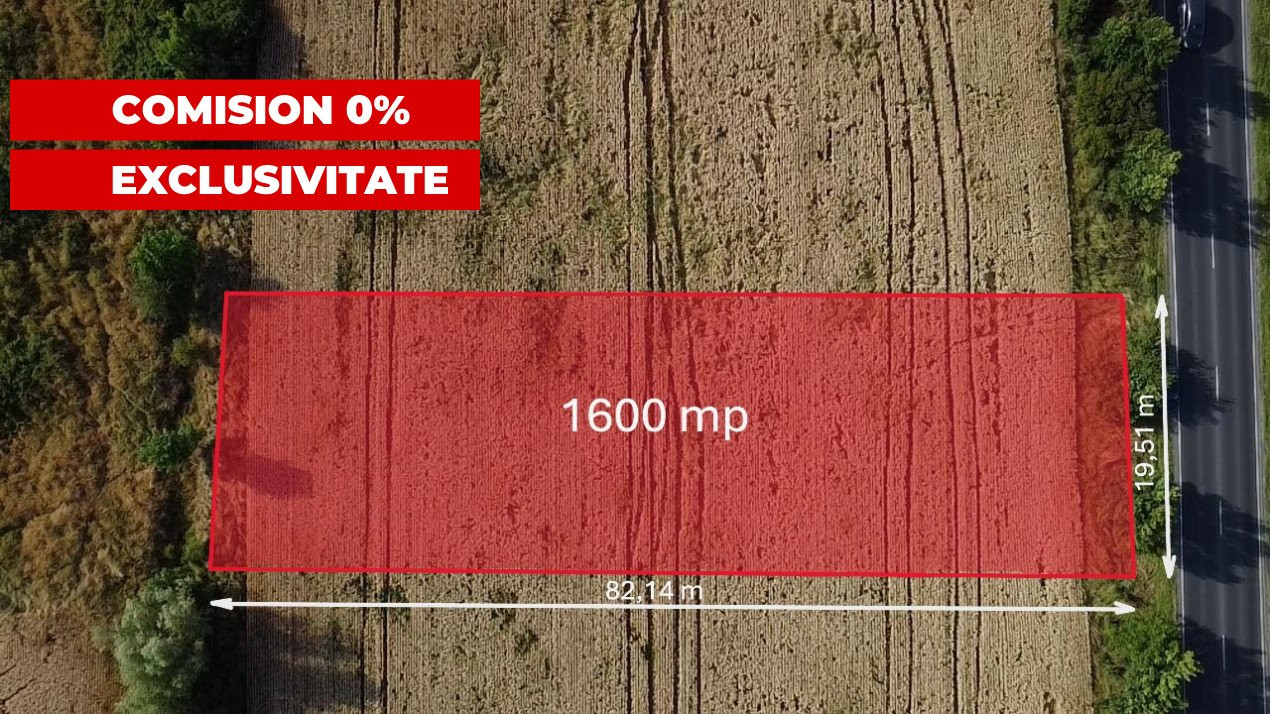COMISION 0% Teren de vanzare intravilan de 1.600 mp - Padureni 1, foxfort.ro