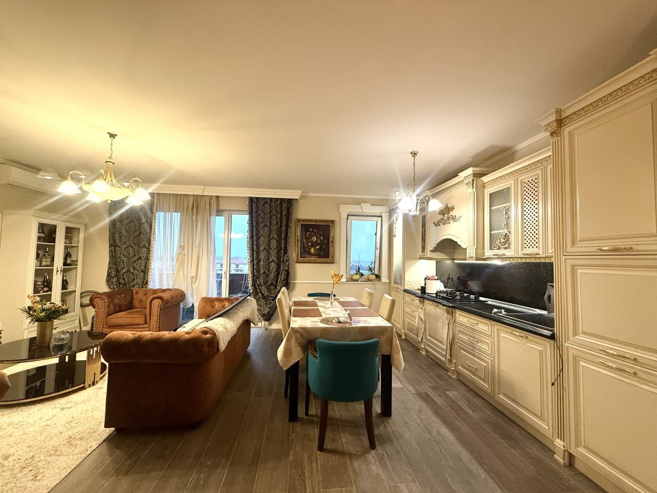 Apartament premium 2 camere si terasa de 24 mp, mobilat complet in Dumbravita 3, foxfort.ro