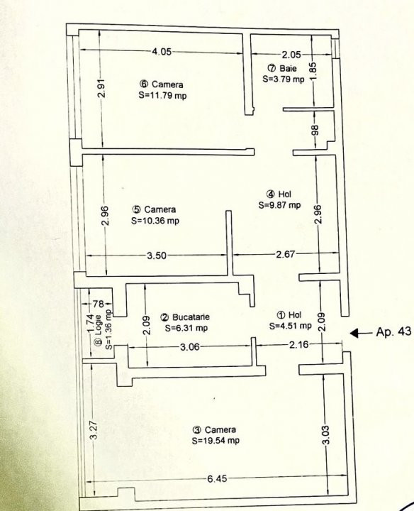 COMISION 0% Apartament de vanzare cu 3 camere, 67 mp utili, Zona Cetatii 14, foxfort.ro