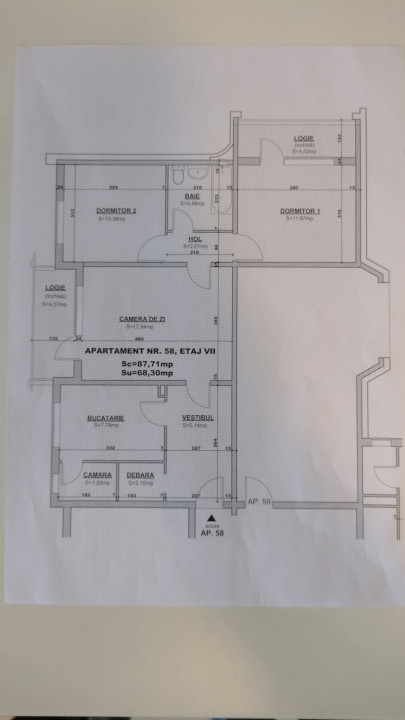 Apartament 3 camere de 68 mp utili + 2 balcoane - Iulius Mall 14, foxfort.ro