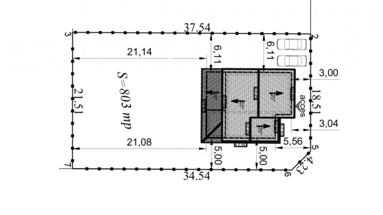 Casa individuala la ROSU, 5 camere, Sacalaz-Gaz si curent bransat 17, foxfort.ro