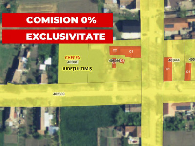COMISION 0% Teren intravilan constructii, Checea - 1000 mp, asfalt, utilitati