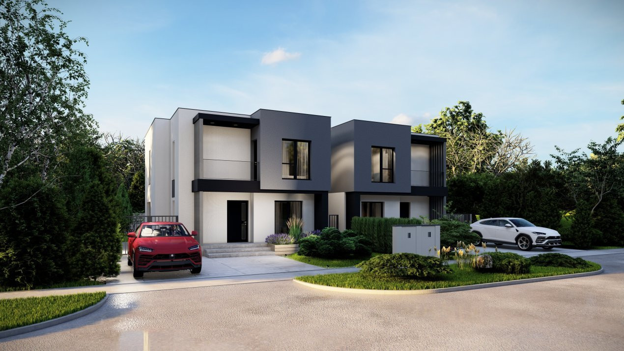 Duplex individual 5 camere, Sacalaz - Arhitectura contemporana 2, foxfort.ro