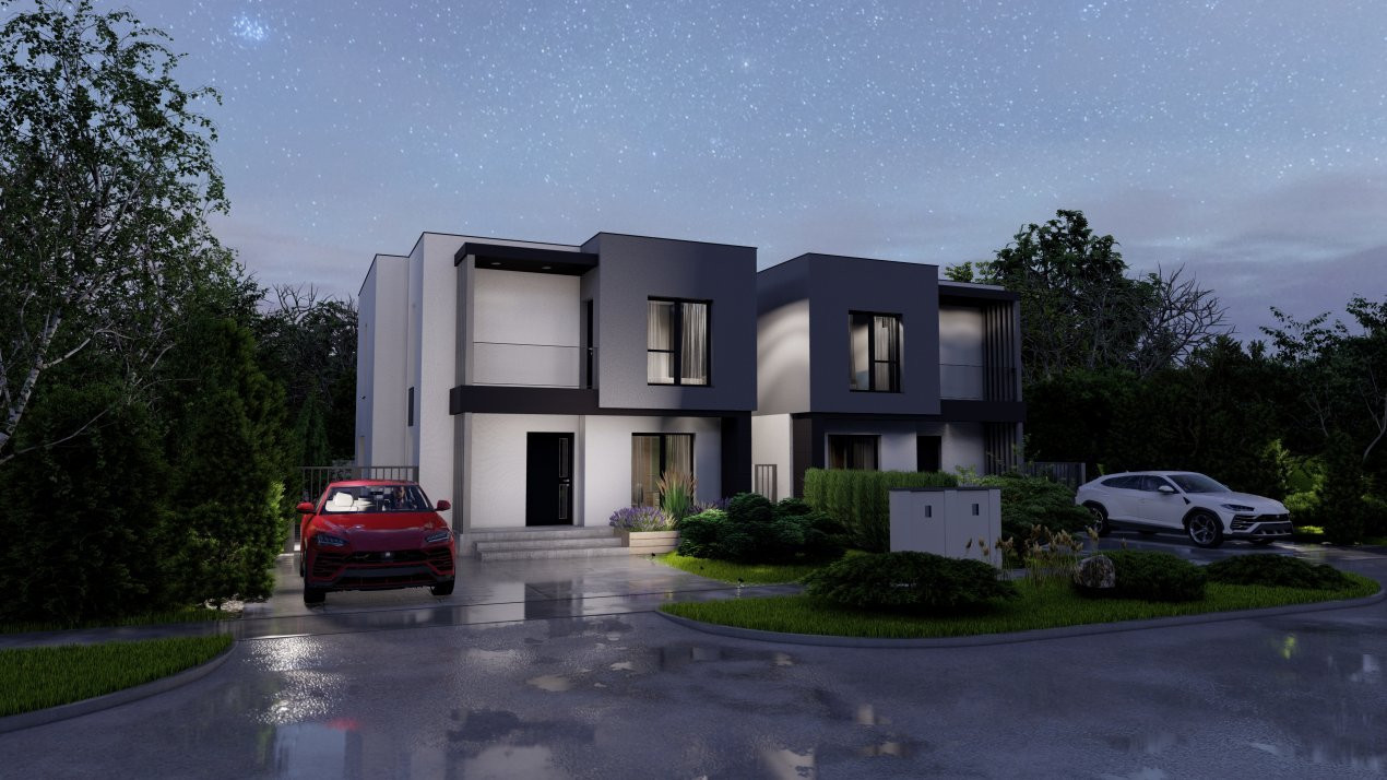 Duplex individual 5 camere, Sacalaz - Arhitectura contemporana 5, foxfort.ro