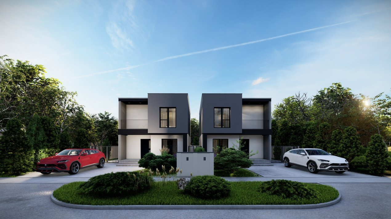 Duplex individual 5 camere, Sacalaz - Arhitectura contemporana 6, foxfort.ro