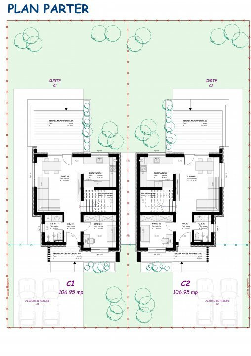 Duplex individual 5 camere, Sacalaz - Arhitectura contemporana 7, foxfort.ro