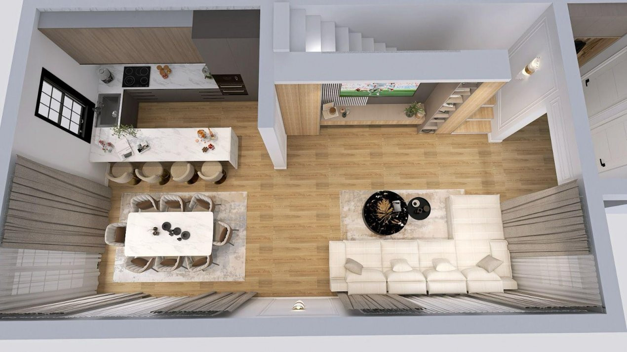 COMISION 0% Duplex cu 4 camere, 3 bai si 111 mp utili, zona Drumul Boilor 5, foxfort.ro