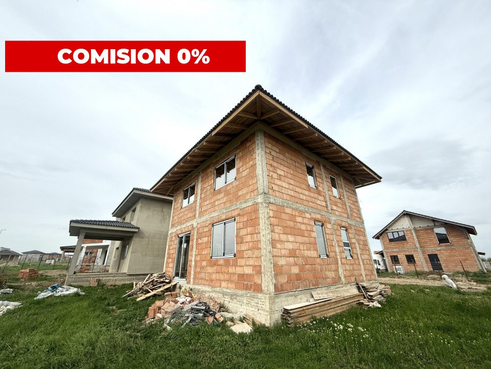 Casa individuala la rosu, 5 camere, teren 508 mp, in Giarmata  1, foxfort.ro