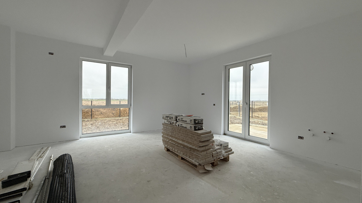 Duplex cu 5 camere si 380 mp teren cu panouri fotovoltaice - Mosnita Noua 4, foxfort.ro