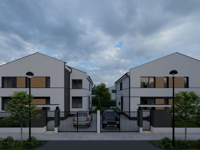 Duplex cu 5 camere si 380 mp teren cu panouri fotovoltaice - Mosnita Noua