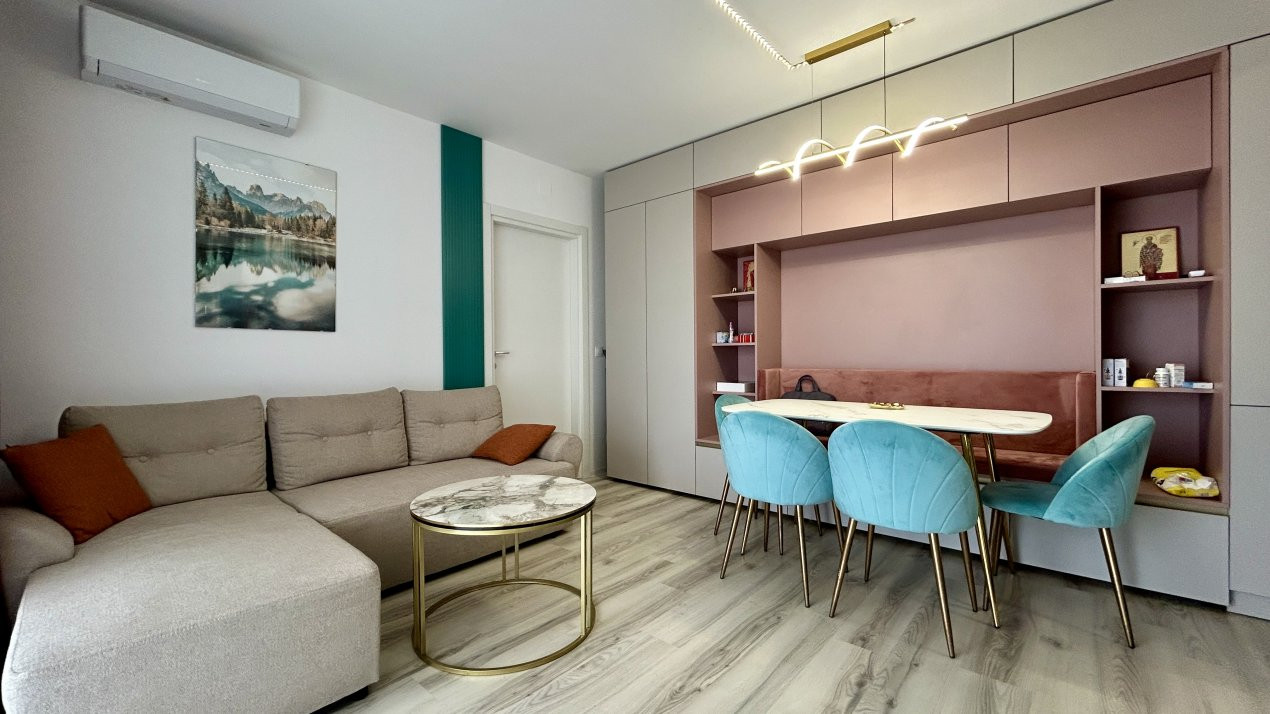 COMISION 0% Apartament de vanzare 3 camere mobilat si utilat Denya Forest 2, foxfort.ro