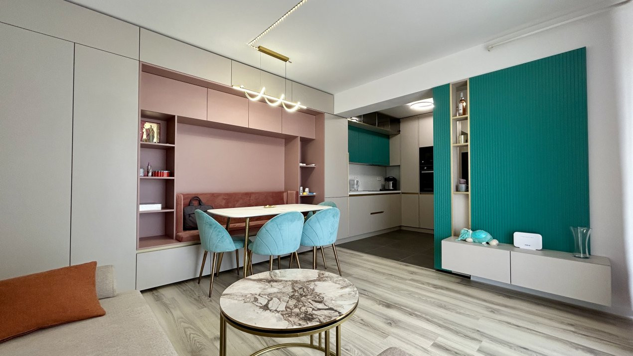 COMISION 0% Apartament de vanzare 3 camere mobilat si utilat Denya Forest 4, foxfort.ro