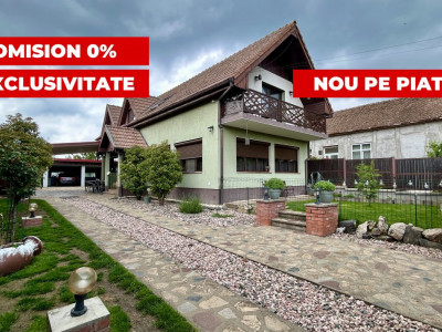 COMISION 0% Casa individuala 4 camere utilata, cu garaj dublu - Giarmata