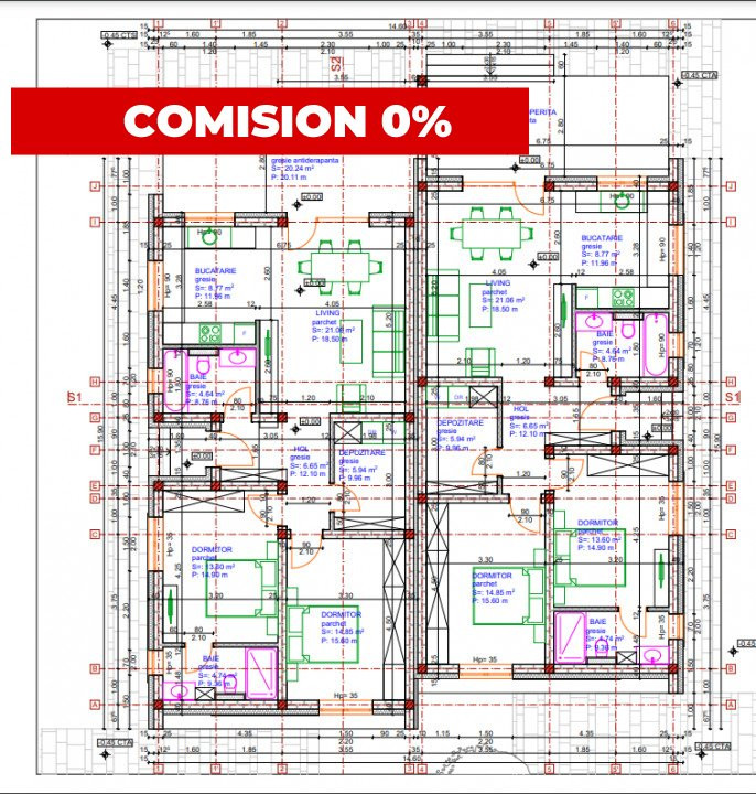 Duplex cu 3 camere si teren de 360 mp, zona Giarmata 2, foxfort.ro