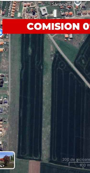 COMISION 0% Teren intravilan pentru case/duplexuri -  610 mp - Sanandrei 1, foxfort.ro