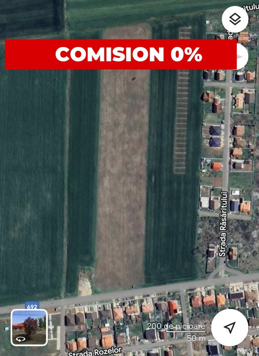 COMISION 0% Teren intravilan pentru case/duplexuri -  610 mp - Sanandrei 1, foxfort.ro