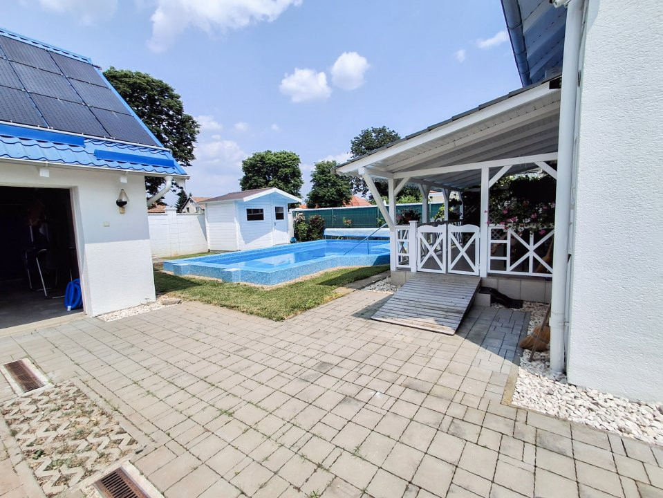 Casa individuala de vanzare in Timisoara cu sauna si piscina, zona Fratelia 17, foxfort.ro