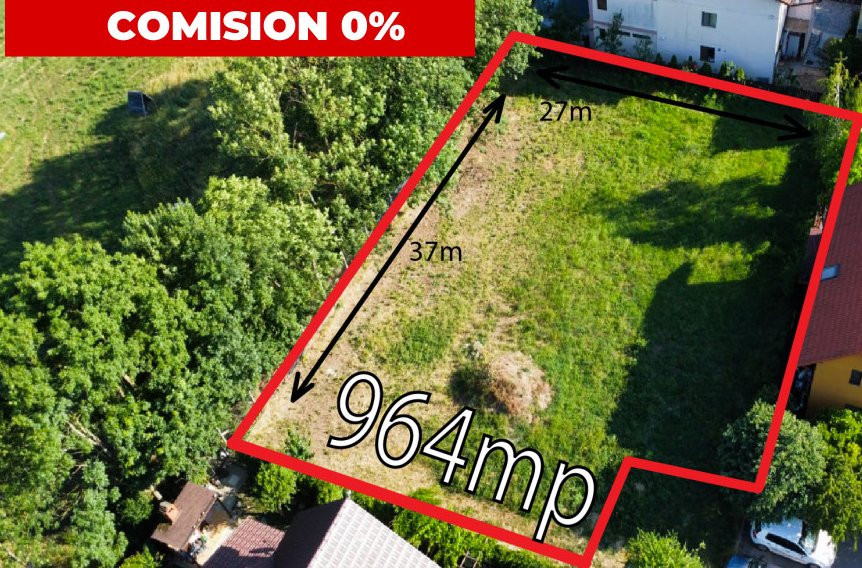 COMISION 0% Teren intravilan de vanzare - 964 mp - Timisoara, zona Lipovei 1, foxfort.ro
