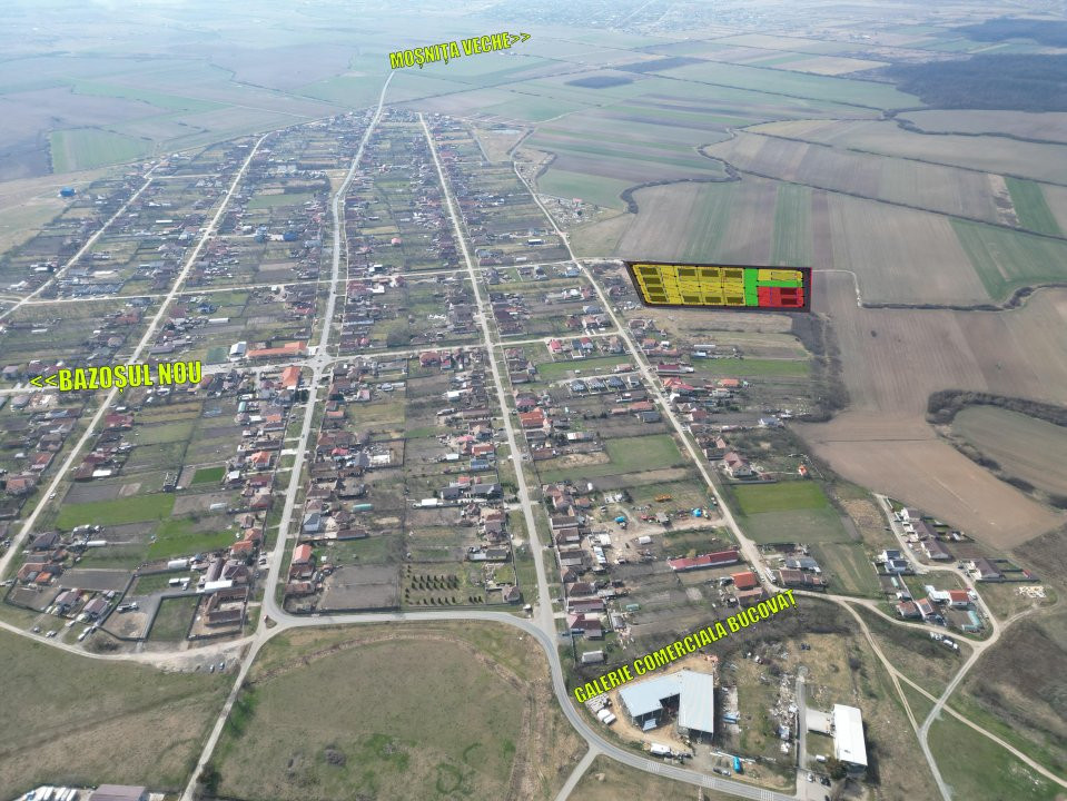 COMISION 0% Parcela Teren 506 mp, utilitati, front 20 ml – Bucovat 3, foxfort.ro