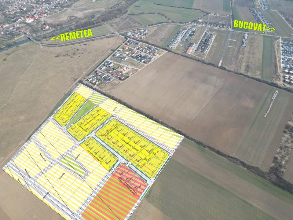 COMISION 0% Parcele Teren cu utilitati, front 18ml – Bucovat 2, foxfort.ro
