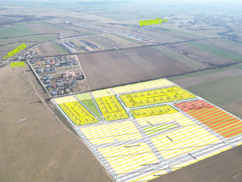 COMISION 0% Parcele Teren cu utilitati, front 18ml – Bucovat 1, foxfort.ro