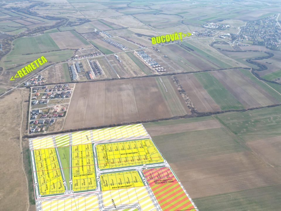 COMISION 0% Parcele Teren cu utilitati, front 18ml – Bucovat 4, foxfort.ro