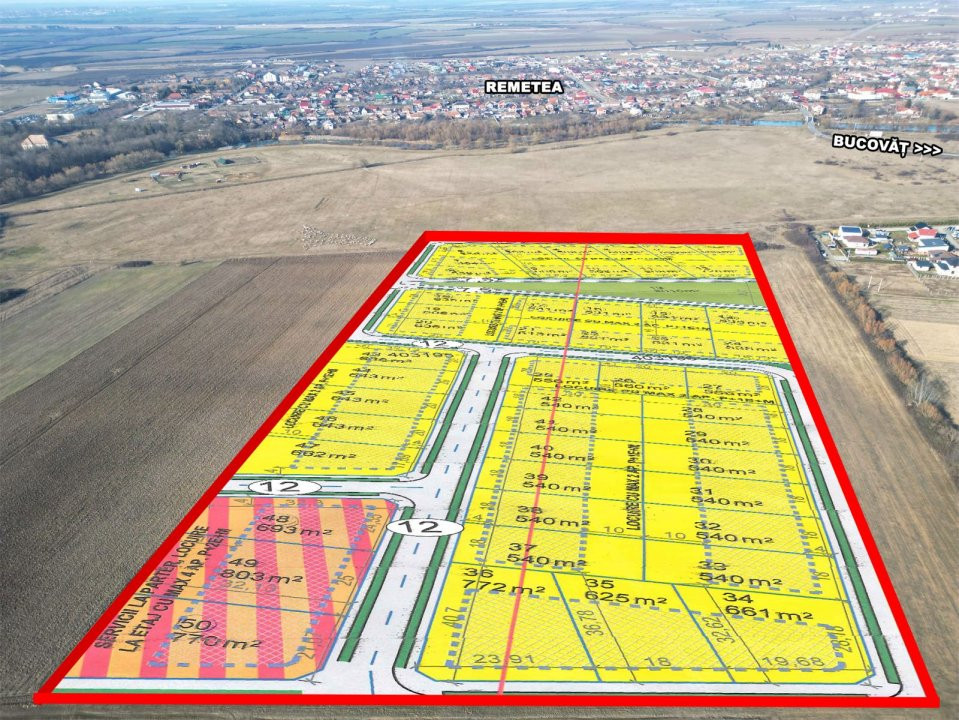 COMISION 0% Parcele Teren cu utilitati, front 18ml – Bucovat 6, foxfort.ro