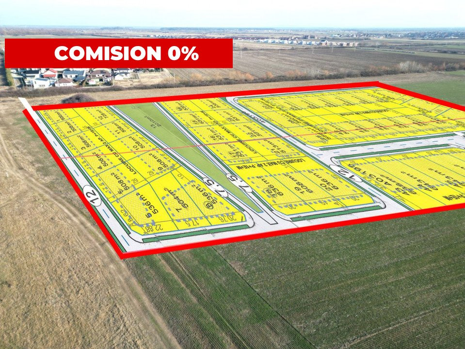 COMISION 0% Parcela Teren 625 mp, utilitati, front 18ml – Bucovat 1, foxfort.ro
