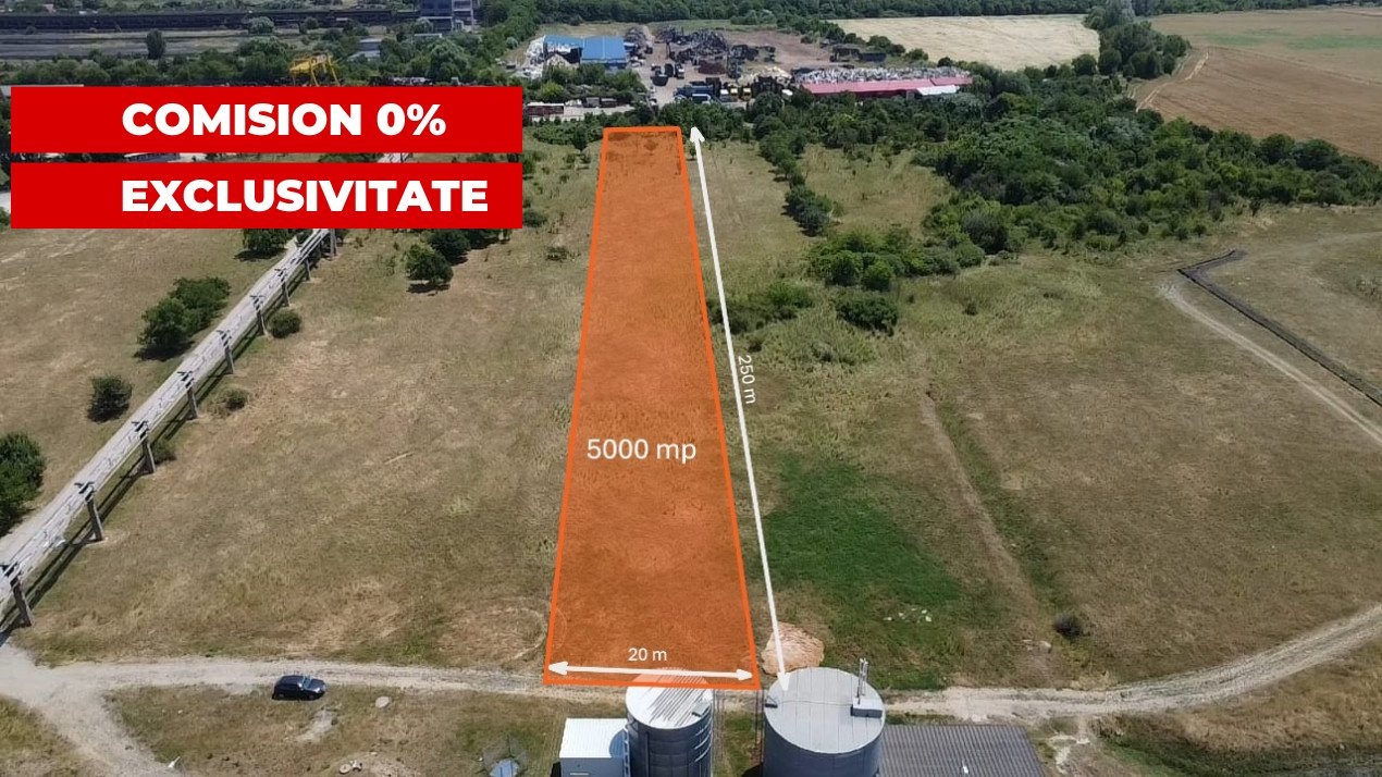 COMISION 0% Teren de vanzare intravilan de 5000 mp in zona Sagului 2, foxfort.ro