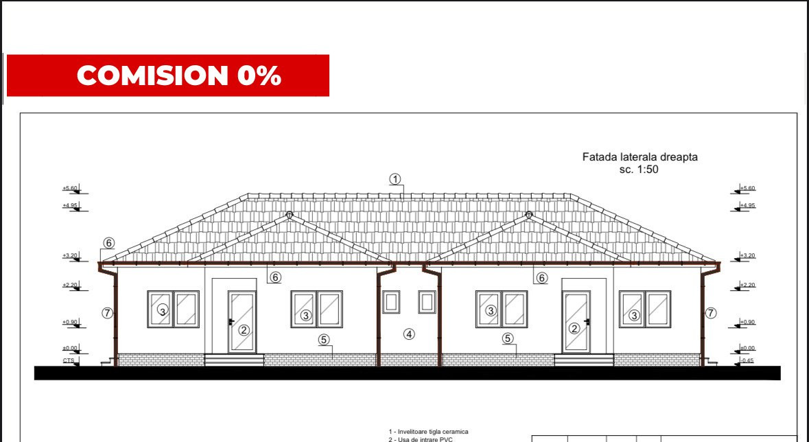 COMISION 0% Duplex individual cu 3 camere si 380 mp teren - Mosnita Noua 1, foxfort.ro