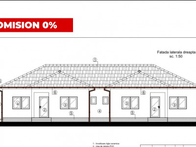 COMISION 0% Duplex individual cu 3 camere si 380 mp teren - Mosnita Noua
