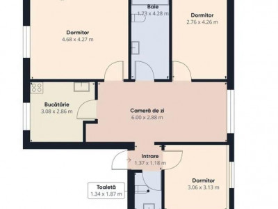 COMISION 0% Apartament cu 4 camere, 80 mp utili, in zona Bucovina imagine mica 13, foxfort.ro