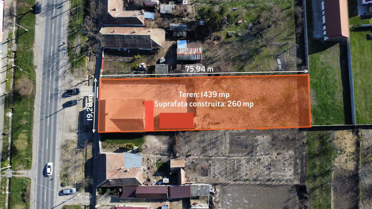 Spatiu comercial cu 4 incaperi de vanzare in Denta, zona Central 3, foxfort.ro