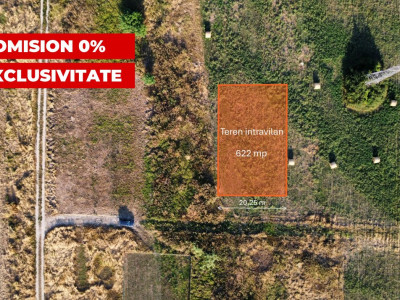 COMISION 0% Teren de 622 mp intravilan pretabil casa, zona Chisoda