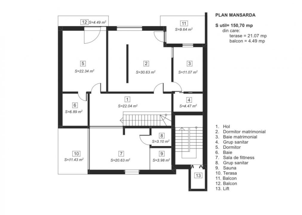 Penthouse pe 2 nivele, zona Complex Studentesc 14, foxfort.ro