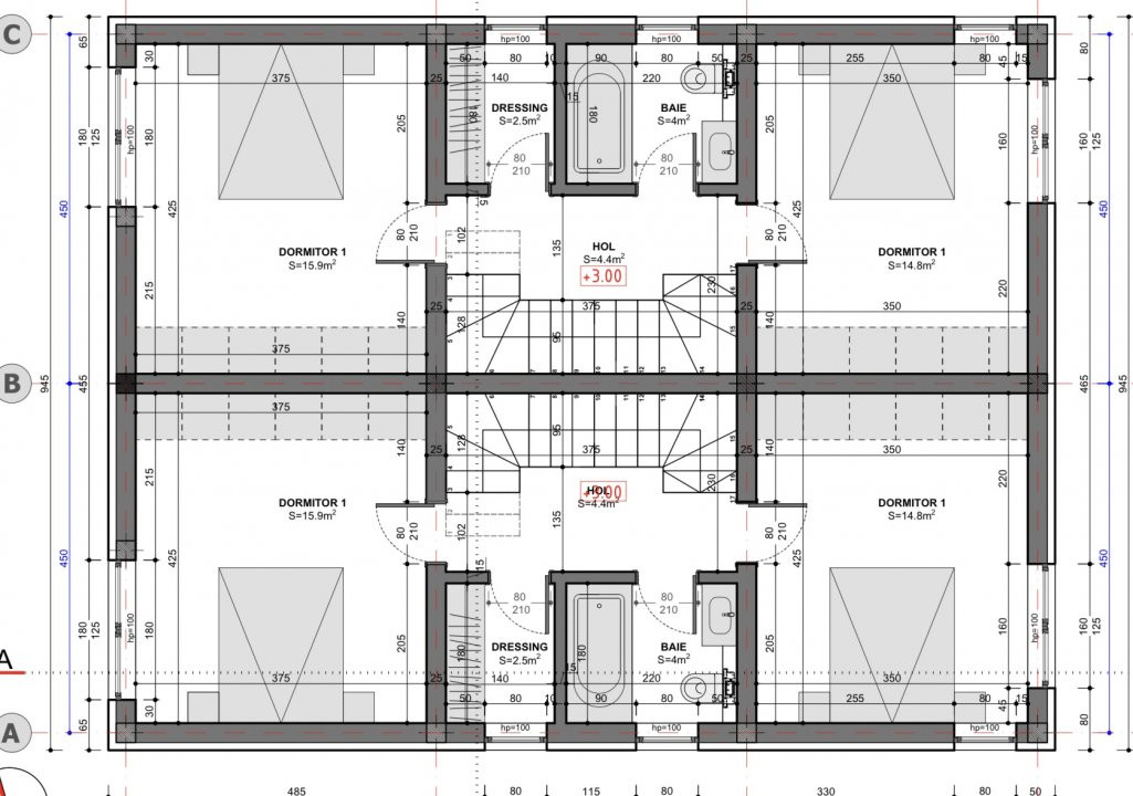 Comision 0% Duplex in Mosnita de 86 mp utili in super pozitie 6, foxfort.ro