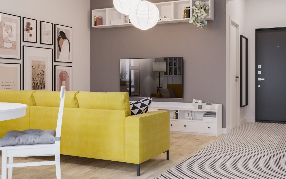 Apartament 1 camera, modern 3, foxfort.ro