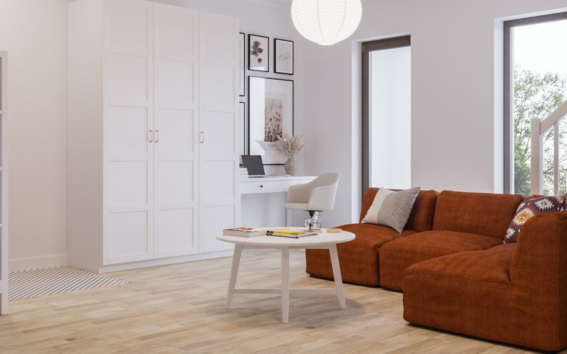 Apartament 3 camere, duplex cu scara interioara 5, foxfort.ro