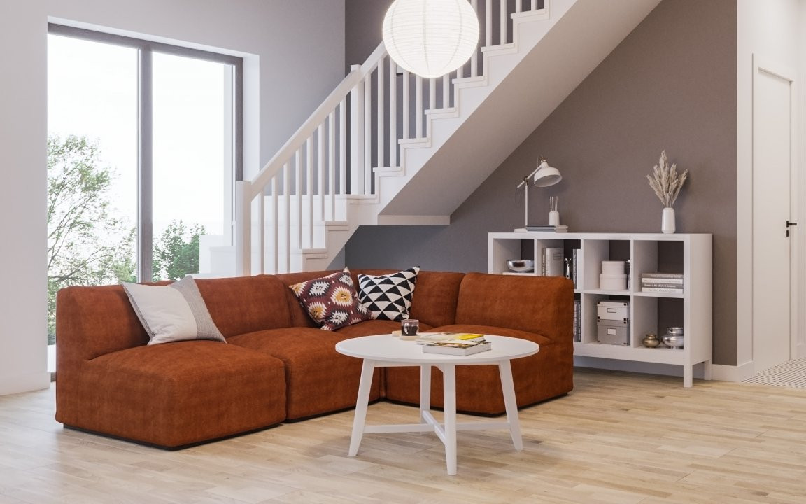 Apartament 3 camere, duplex cu scara interioara 8, foxfort.ro