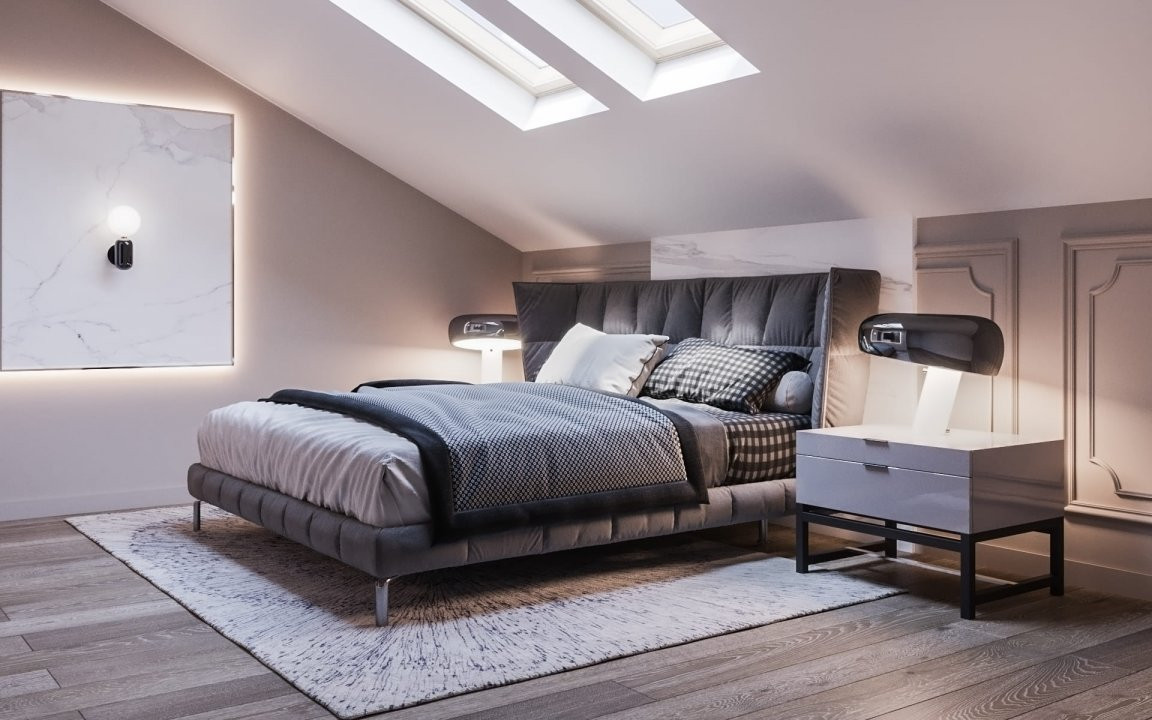 Apartament 4 camere, duplex cu scara interioara 9, foxfort.ro