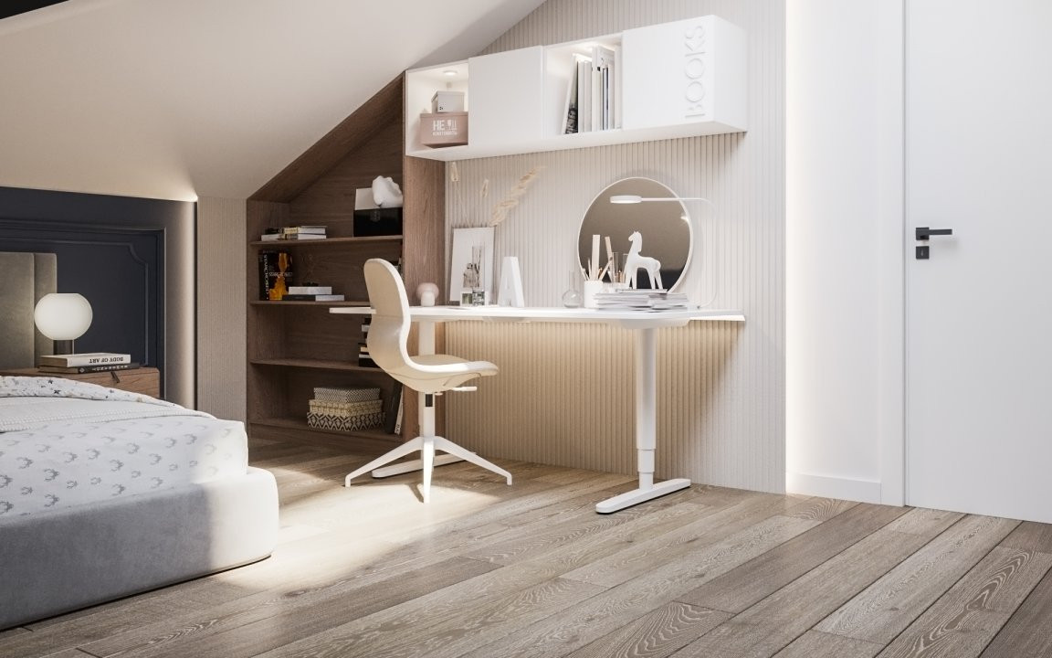 Apartament 4 camere, duplex cu scara interioara 5, foxfort.ro