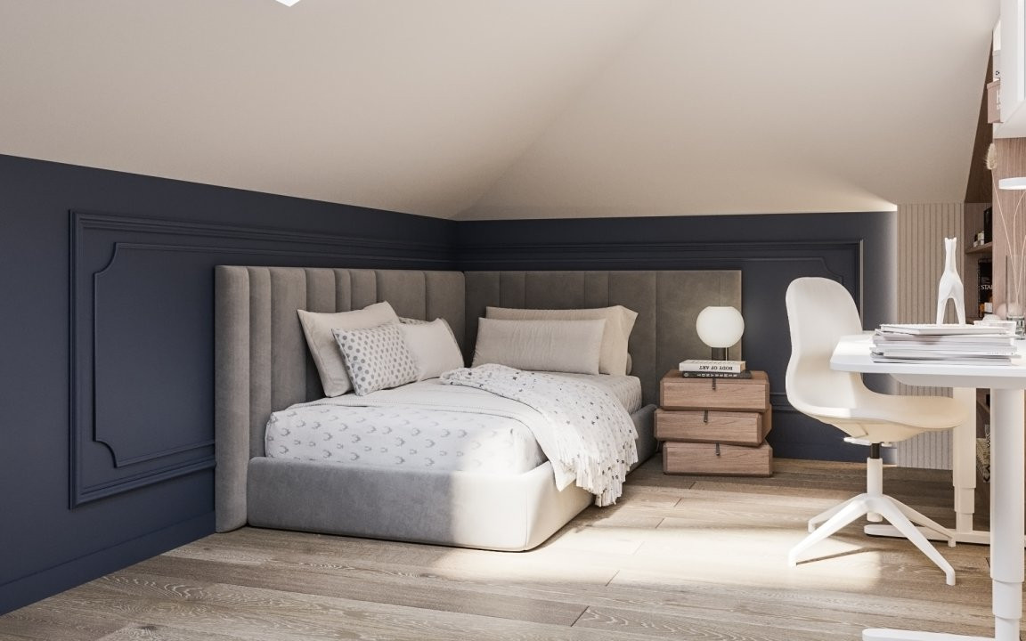 Apartament 4 camere, duplex cu scara interioara 6, foxfort.ro