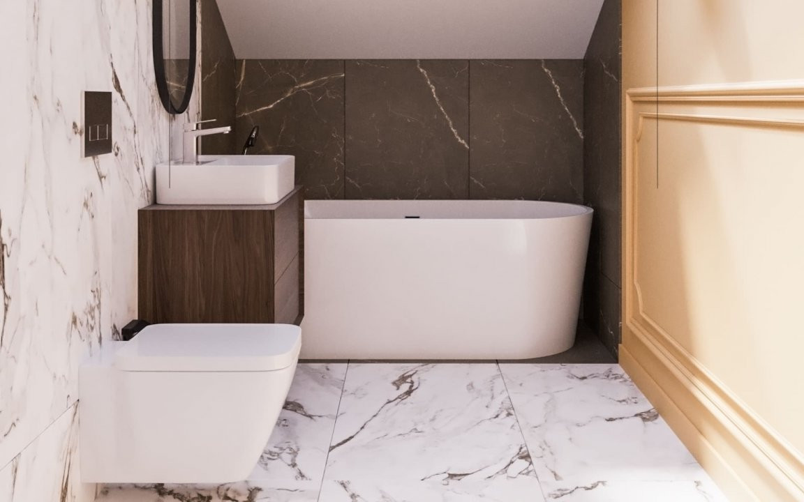 Apartament 4 camere, duplex cu scara interioara 2, foxfort.ro